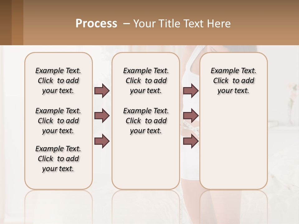 A Woman Measuring Her Waist With A Measuring Tape PowerPoint Template