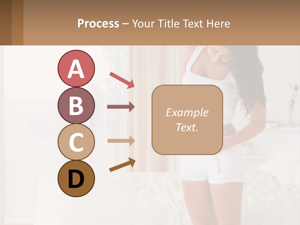 A Woman Measuring Her Waist With A Measuring Tape PowerPoint Template