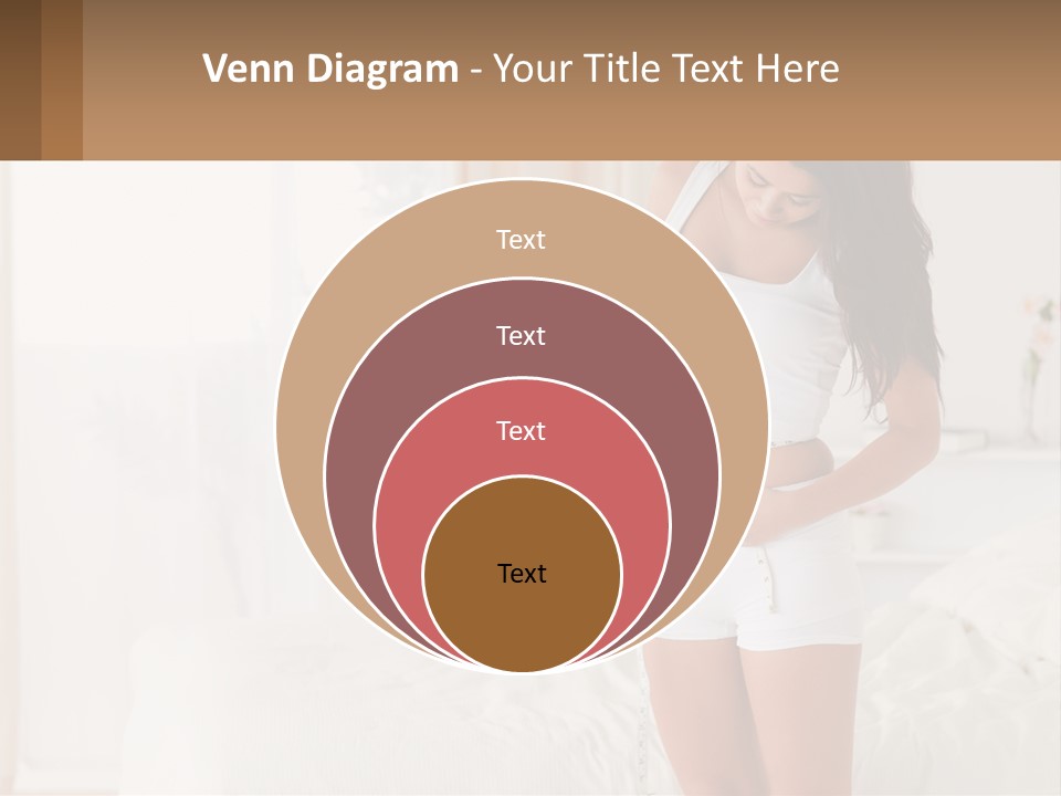 A Woman Measuring Her Waist With A Measuring Tape PowerPoint Template