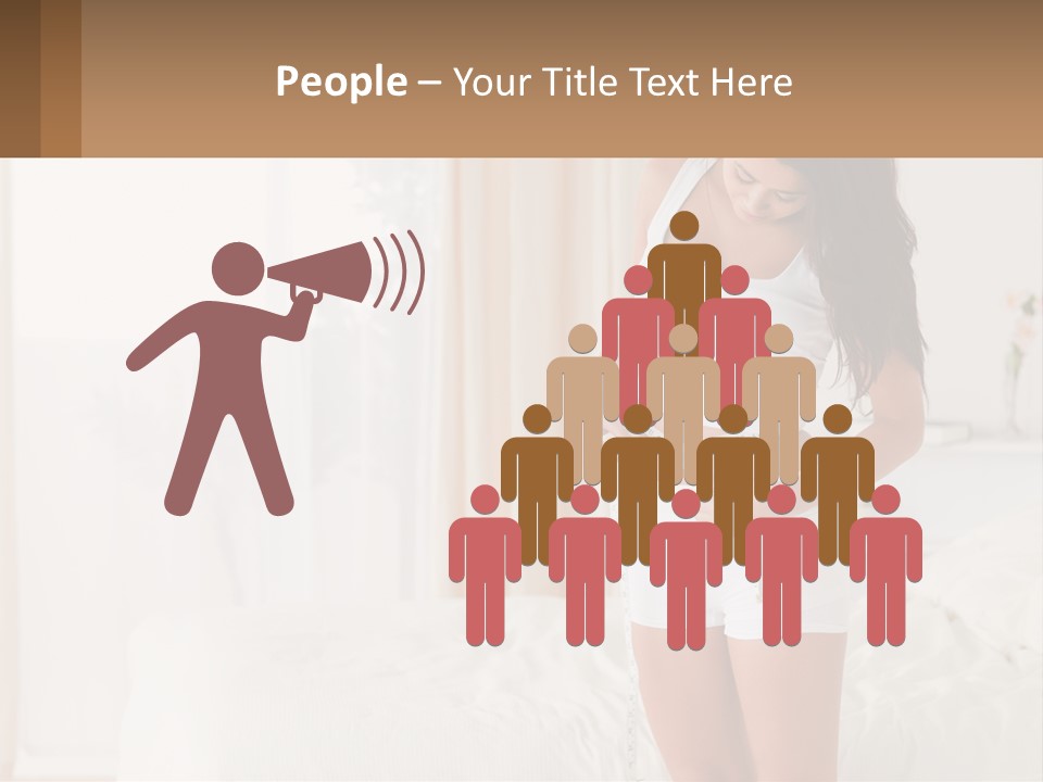 A Woman Measuring Her Waist With A Measuring Tape PowerPoint Template