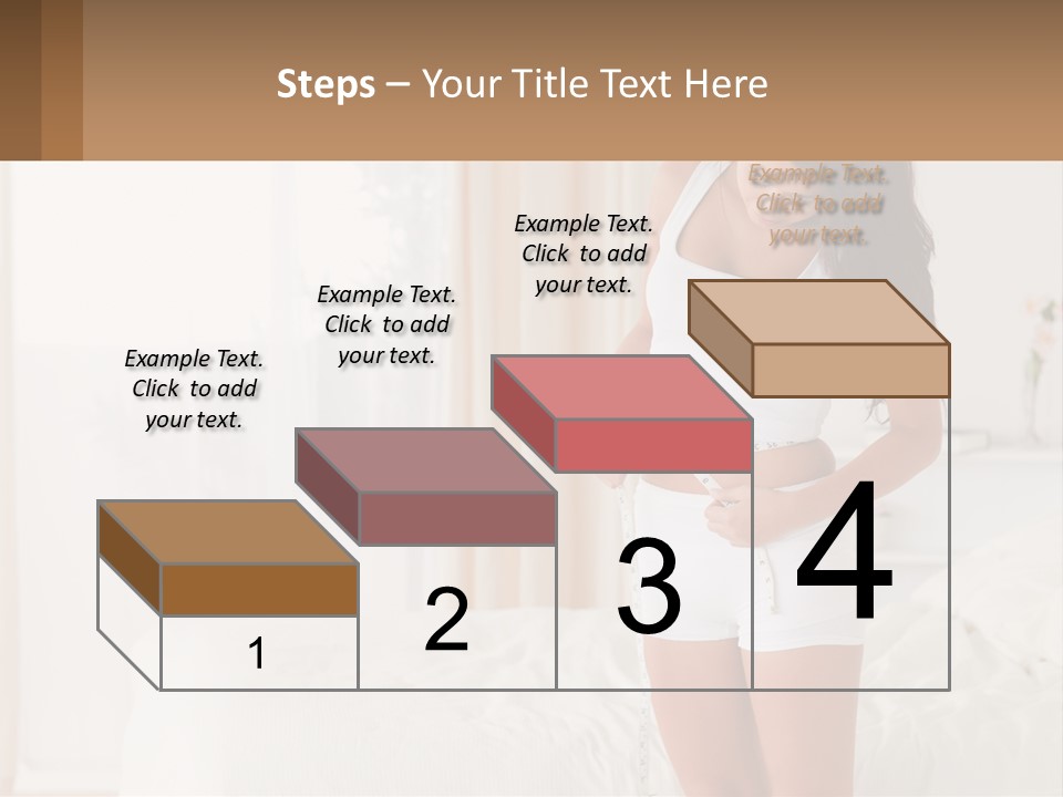 A Woman Measuring Her Waist With A Measuring Tape PowerPoint Template