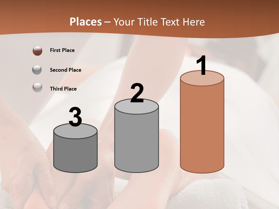 A Person Getting A Foot Massage On A Bed PowerPoint Template