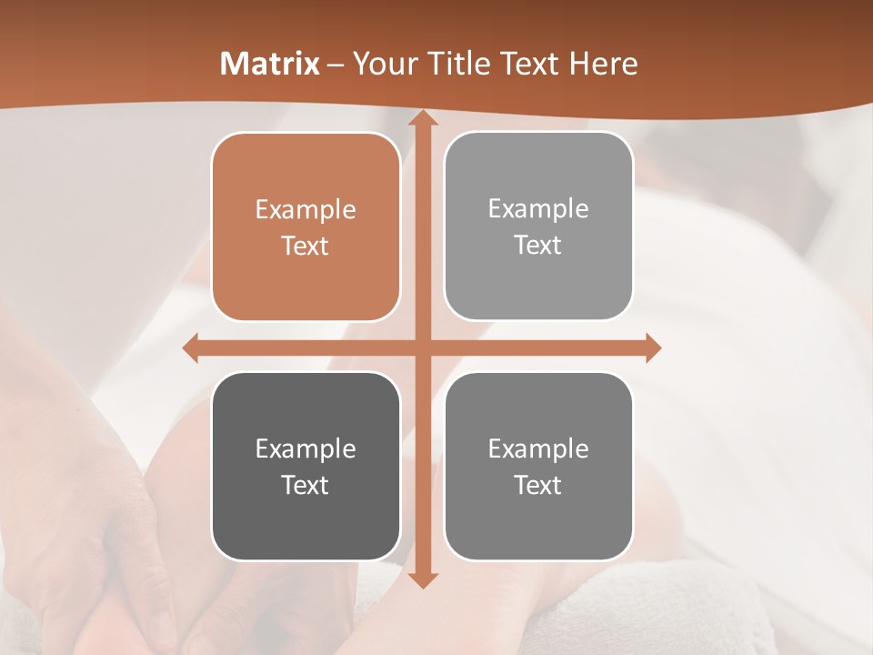 A Person Getting A Foot Massage On A Bed PowerPoint Template