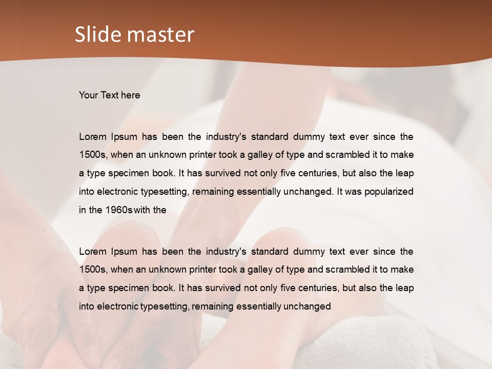 A Person Getting A Foot Massage On A Bed PowerPoint Template