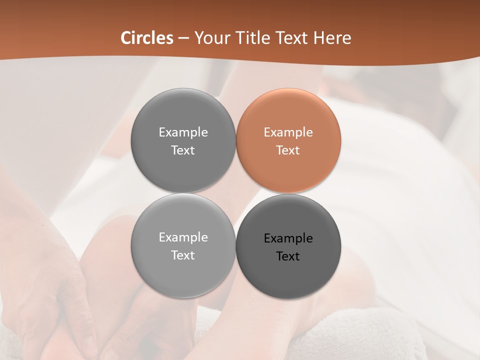 A Person Getting A Foot Massage On A Bed PowerPoint Template