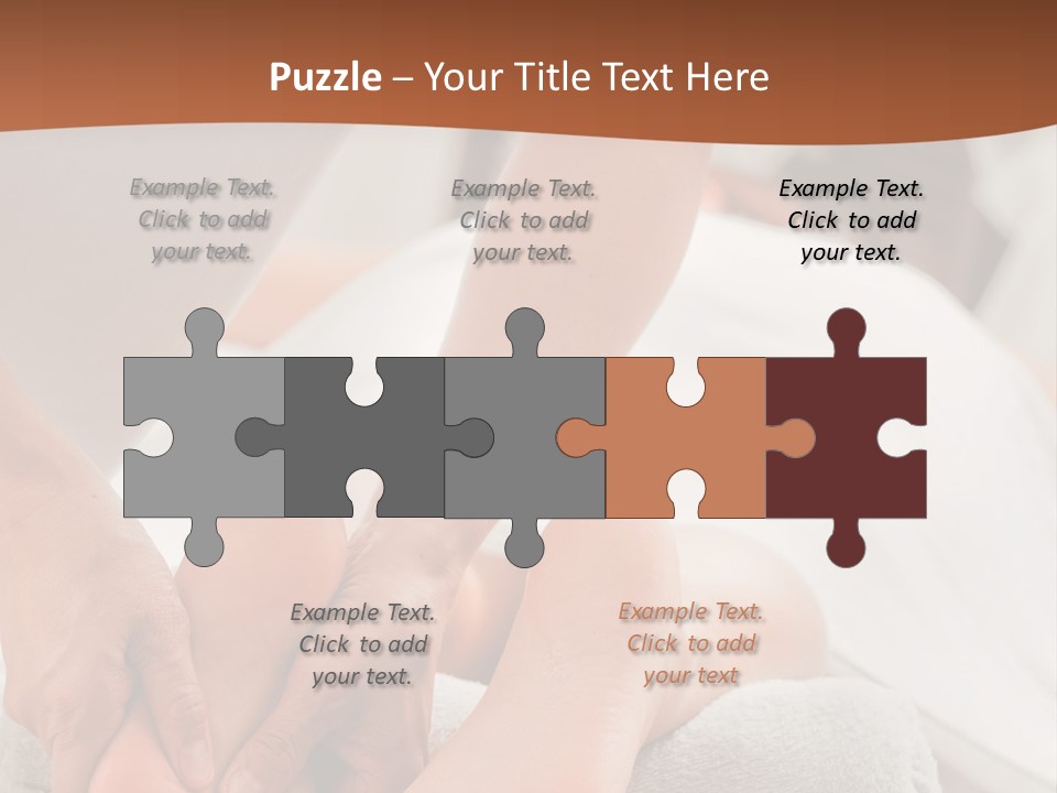 A Person Getting A Foot Massage On A Bed PowerPoint Template