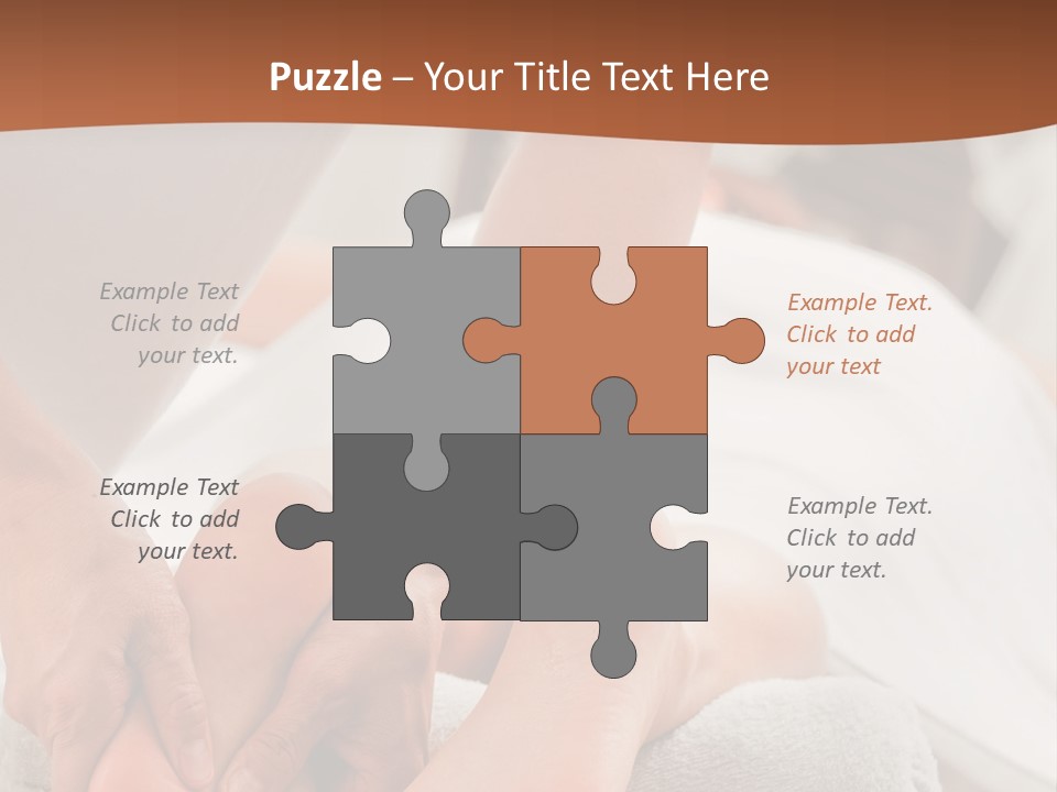 A Person Getting A Foot Massage On A Bed PowerPoint Template