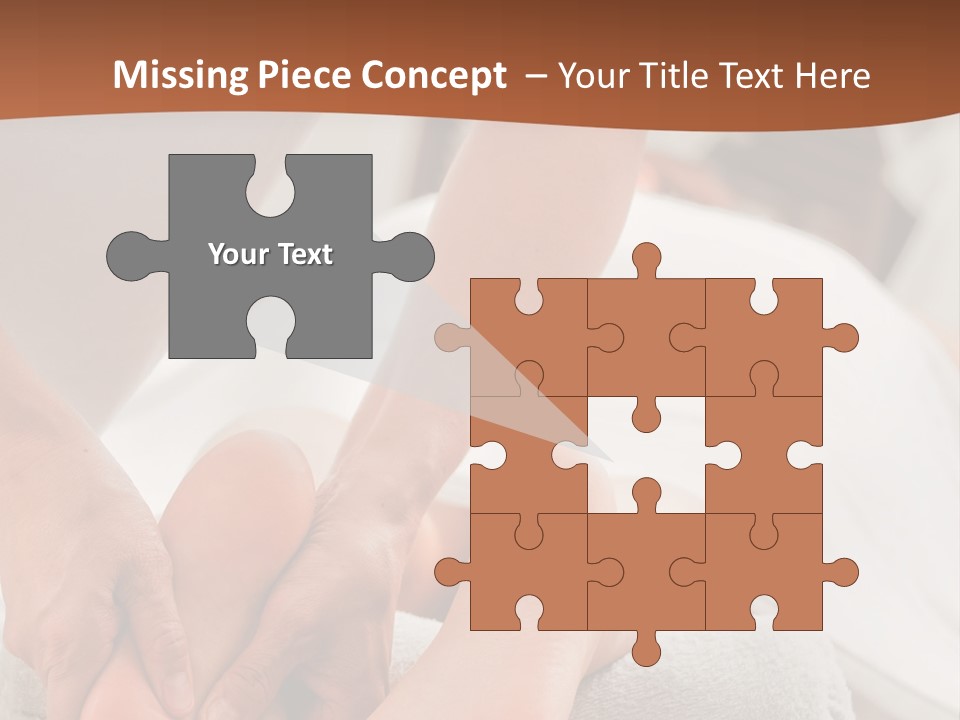 A Person Getting A Foot Massage On A Bed PowerPoint Template