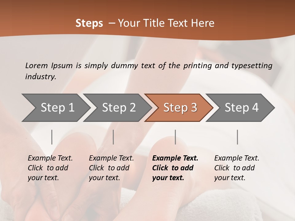 A Person Getting A Foot Massage On A Bed PowerPoint Template