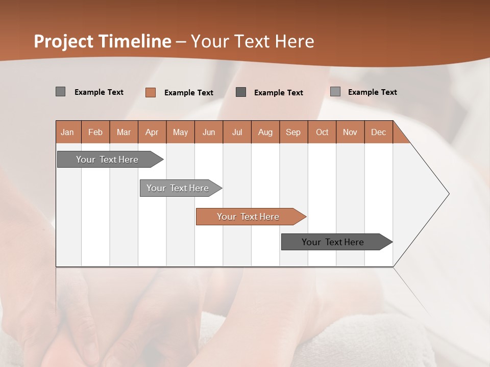 A Person Getting A Foot Massage On A Bed PowerPoint Template