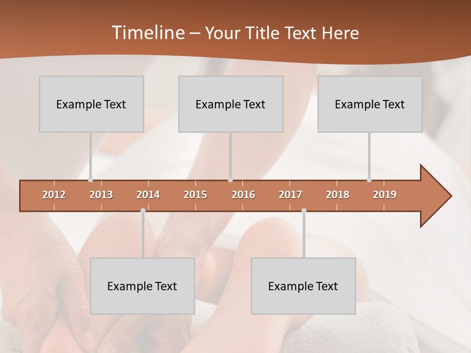 A Person Getting A Foot Massage On A Bed PowerPoint Template