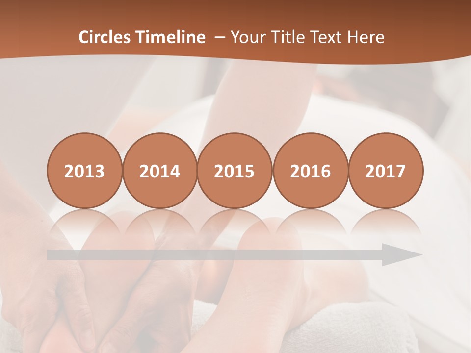 A Person Getting A Foot Massage On A Bed PowerPoint Template