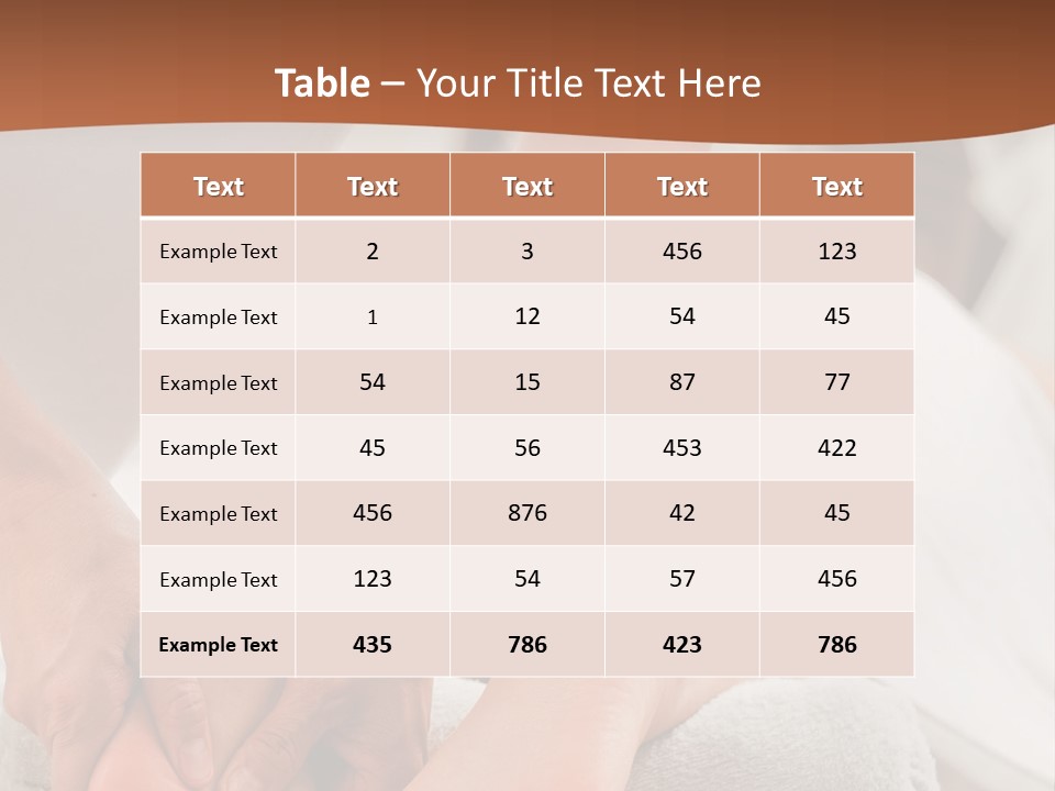 A Person Getting A Foot Massage On A Bed PowerPoint Template