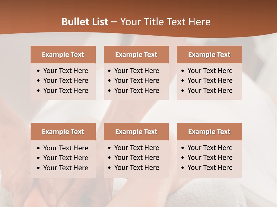 A Person Getting A Foot Massage On A Bed PowerPoint Template