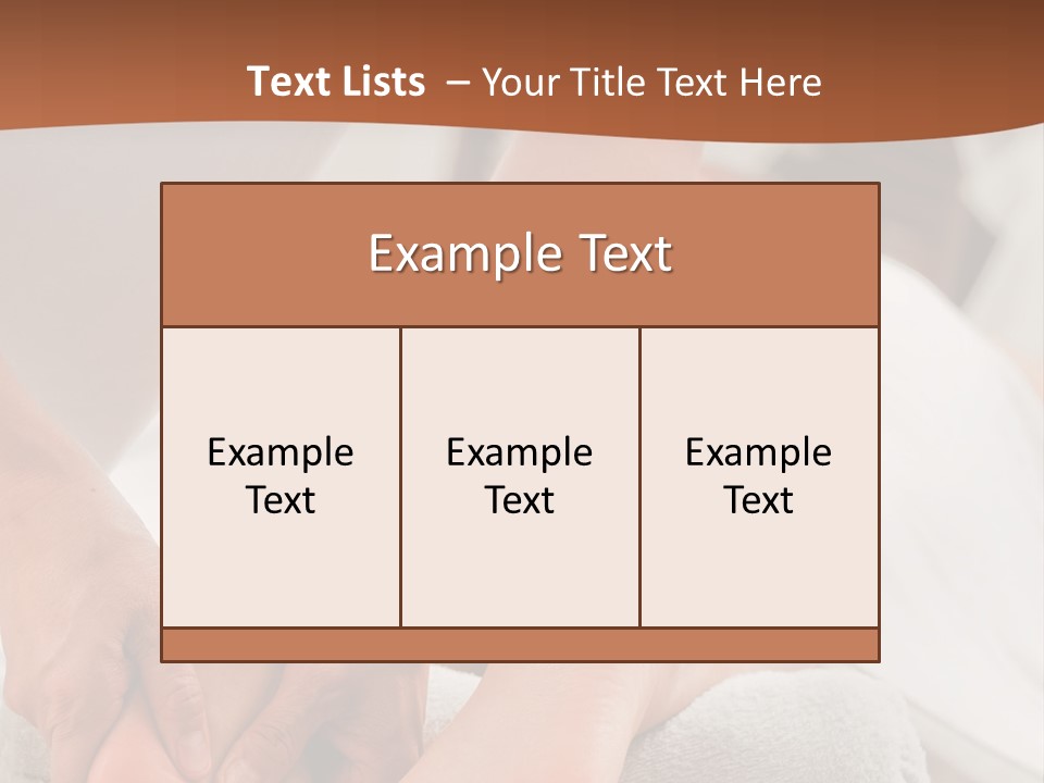 A Person Getting A Foot Massage On A Bed PowerPoint Template