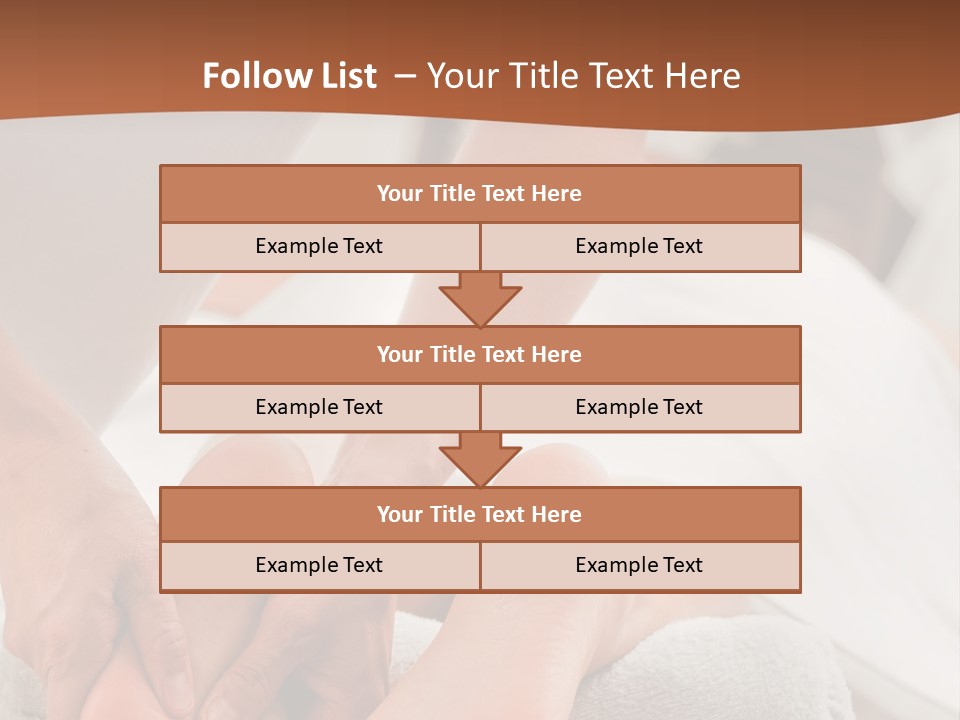 A Person Getting A Foot Massage On A Bed PowerPoint Template