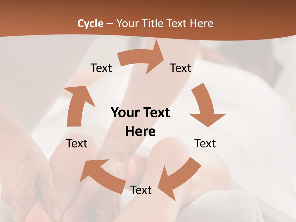 A Person Getting A Foot Massage On A Bed PowerPoint Template