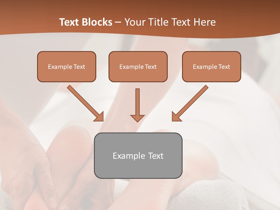 A Person Getting A Foot Massage On A Bed PowerPoint Template