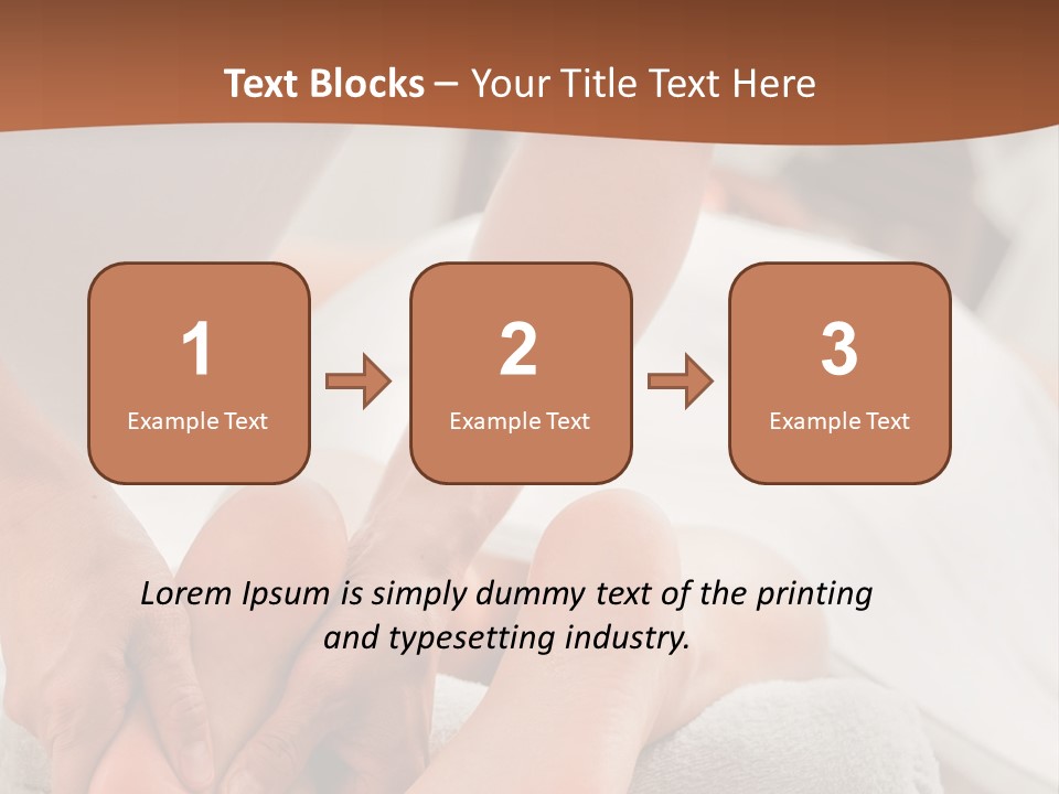 A Person Getting A Foot Massage On A Bed PowerPoint Template