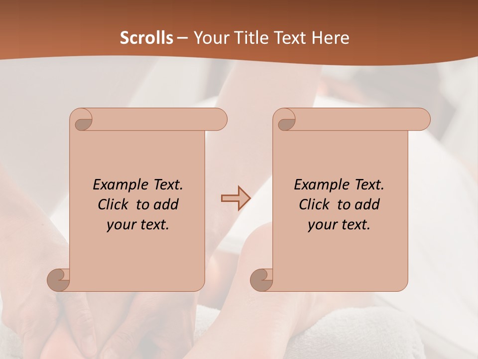 A Person Getting A Foot Massage On A Bed PowerPoint Template