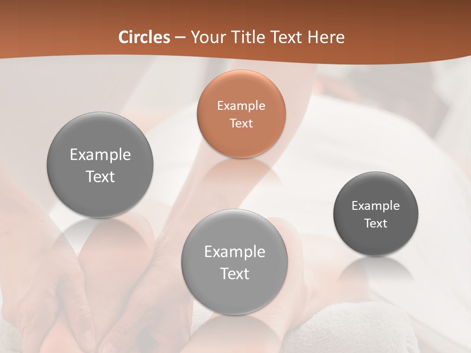 A Person Getting A Foot Massage On A Bed PowerPoint Template