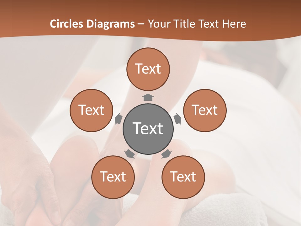 A Person Getting A Foot Massage On A Bed PowerPoint Template