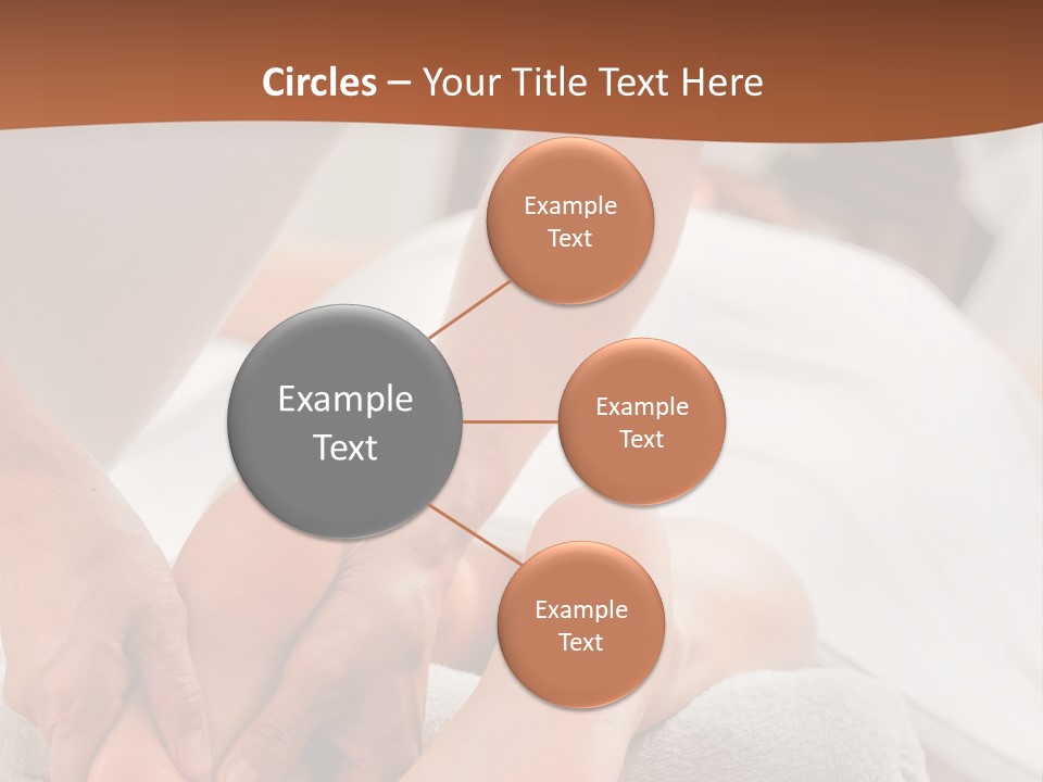 A Person Getting A Foot Massage On A Bed PowerPoint Template