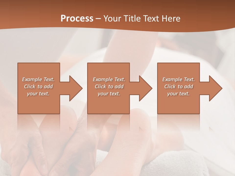 A Person Getting A Foot Massage On A Bed PowerPoint Template