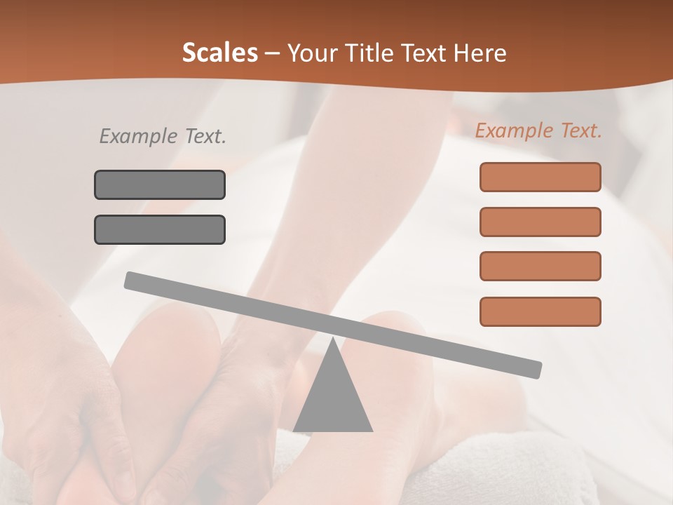 A Person Getting A Foot Massage On A Bed PowerPoint Template