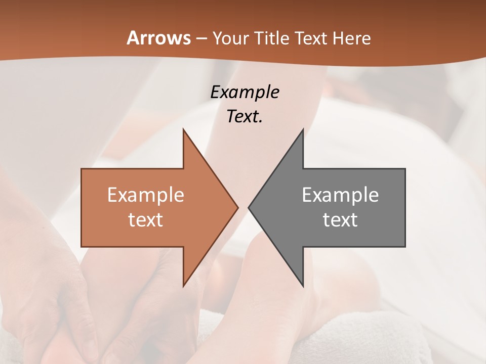 A Person Getting A Foot Massage On A Bed PowerPoint Template