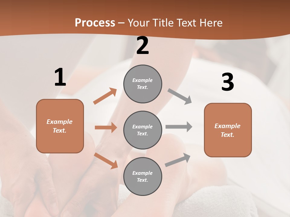 A Person Getting A Foot Massage On A Bed PowerPoint Template