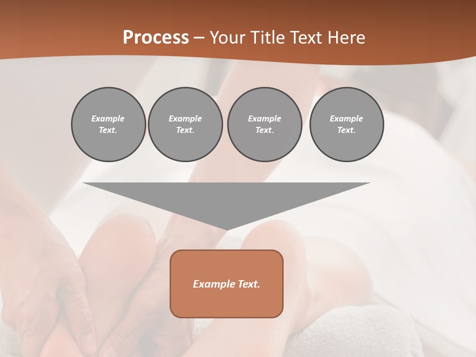 A Person Getting A Foot Massage On A Bed PowerPoint Template