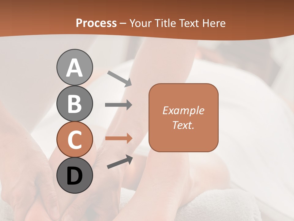 A Person Getting A Foot Massage On A Bed PowerPoint Template