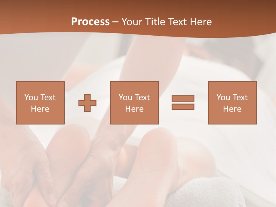 A Person Getting A Foot Massage On A Bed PowerPoint Template