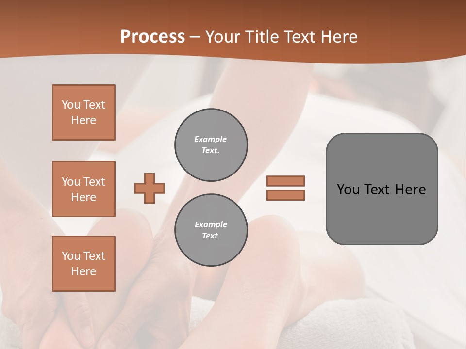 A Person Getting A Foot Massage On A Bed PowerPoint Template