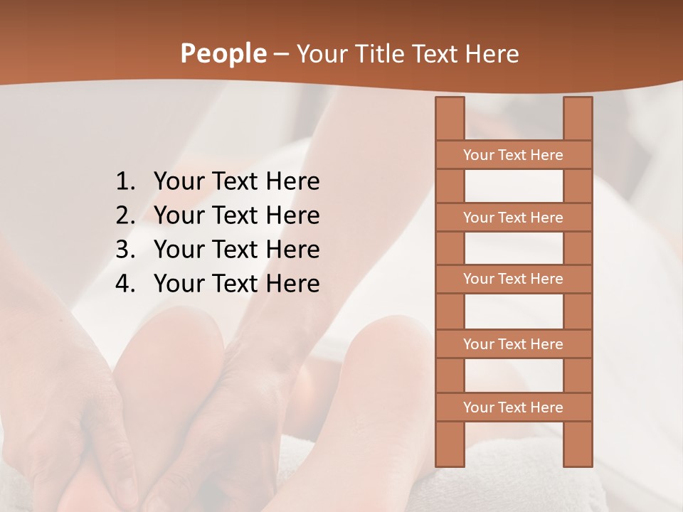 A Person Getting A Foot Massage On A Bed PowerPoint Template