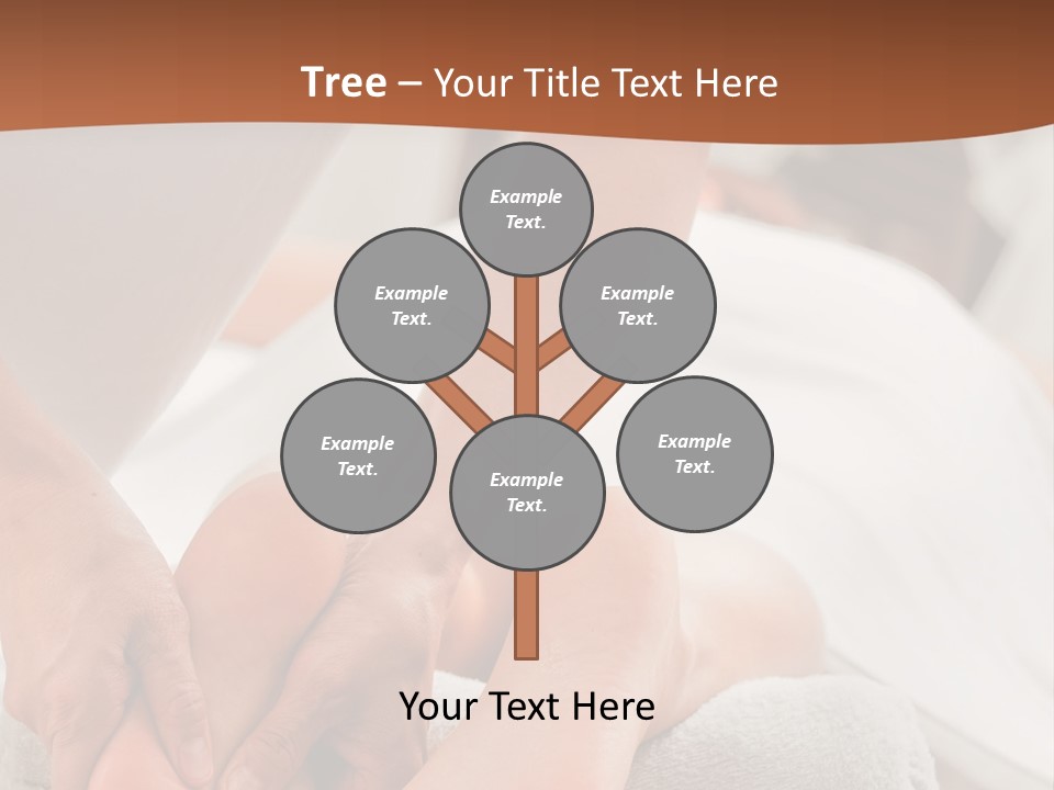 A Person Getting A Foot Massage On A Bed PowerPoint Template