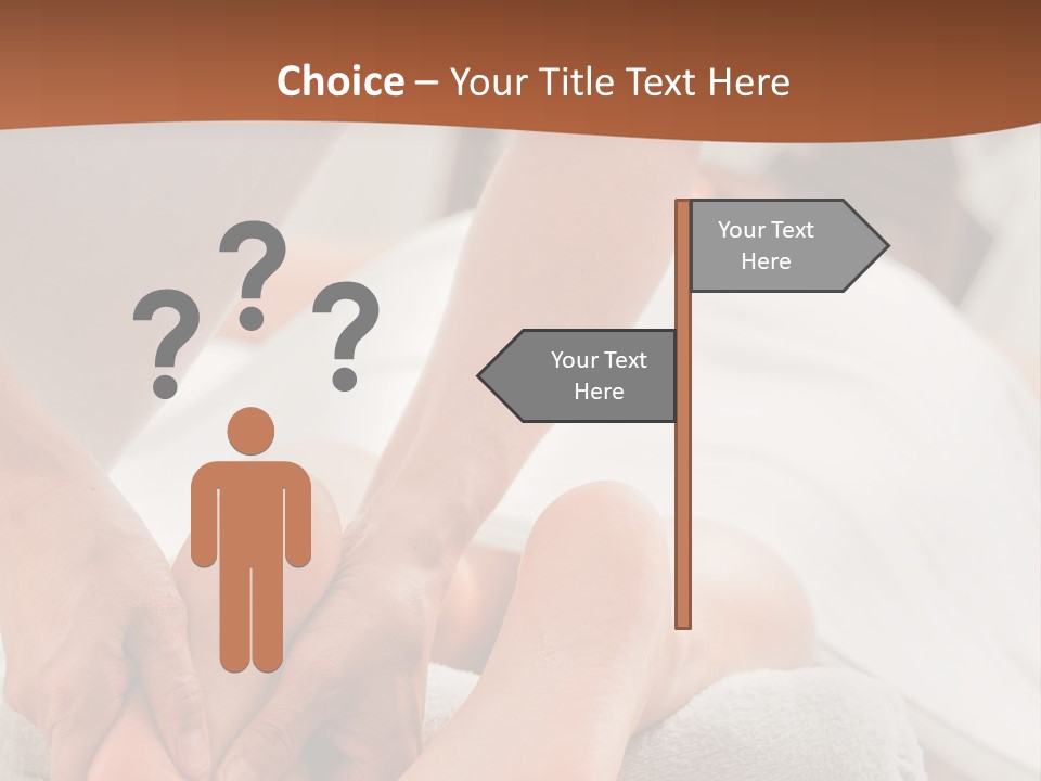 A Person Getting A Foot Massage On A Bed PowerPoint Template