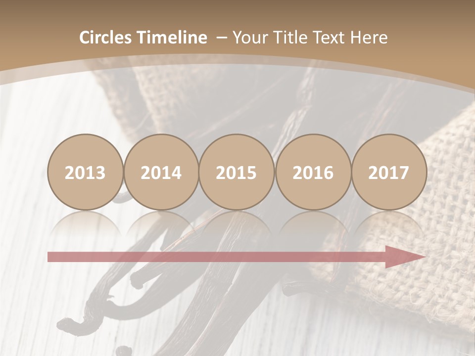 A Bag Of Vanilla Beans On A White Table PowerPoint Template