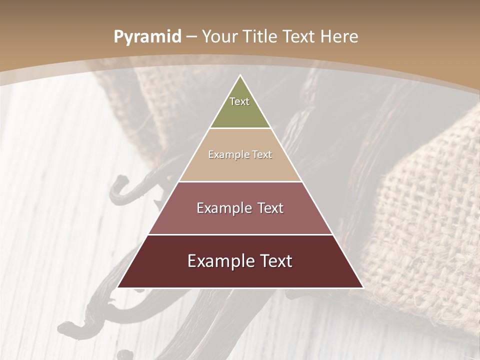 A Bag Of Vanilla Beans On A White Table PowerPoint Template