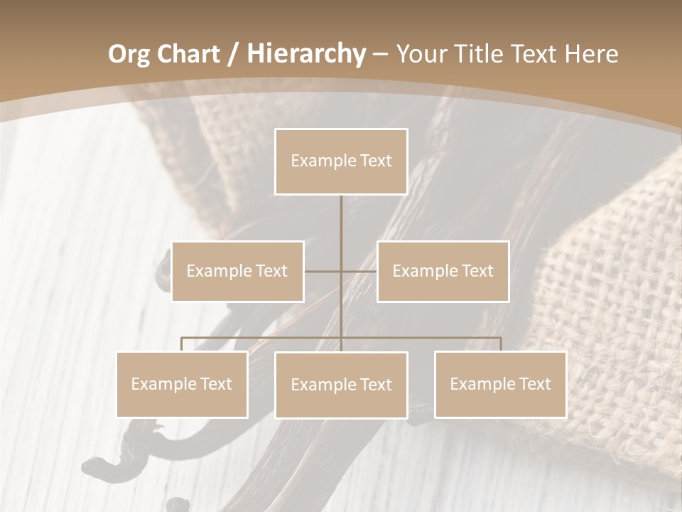 A Bag Of Vanilla Beans On A White Table PowerPoint Template