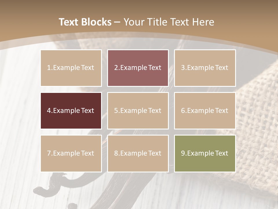 A Bag Of Vanilla Beans On A White Table PowerPoint Template