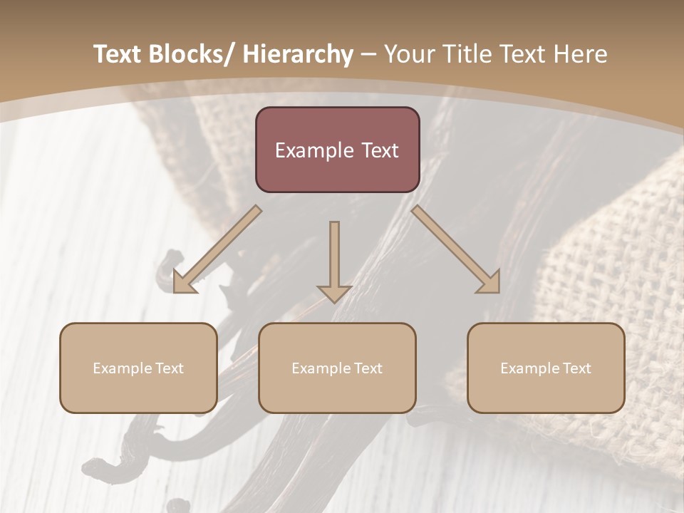 A Bag Of Vanilla Beans On A White Table PowerPoint Template