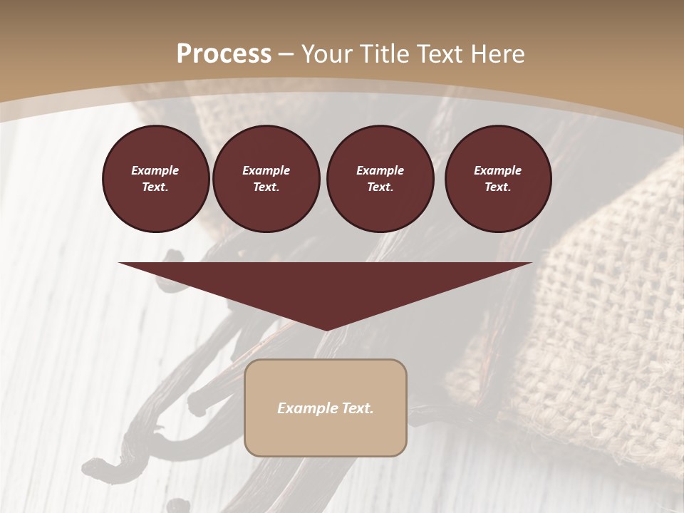 A Bag Of Vanilla Beans On A White Table PowerPoint Template
