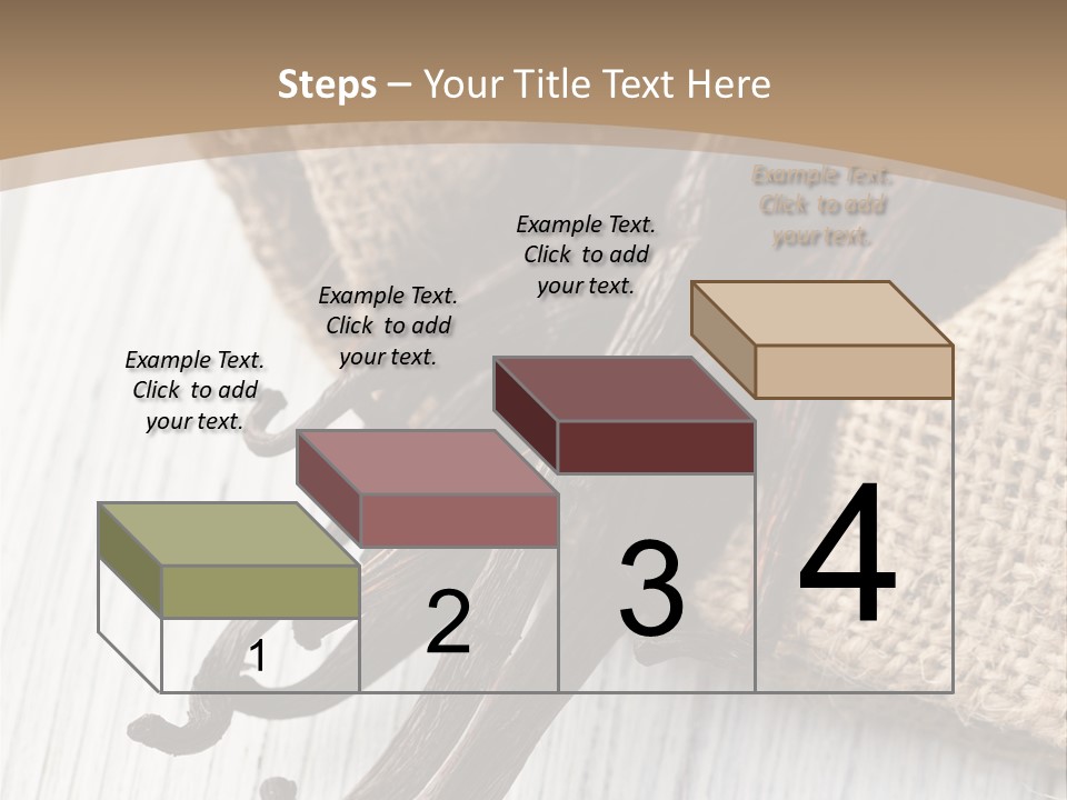 A Bag Of Vanilla Beans On A White Table PowerPoint Template