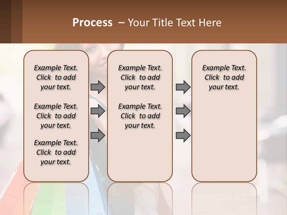 A Beautiful Woman Holding Shopping Bags In Her Hands PowerPoint Template