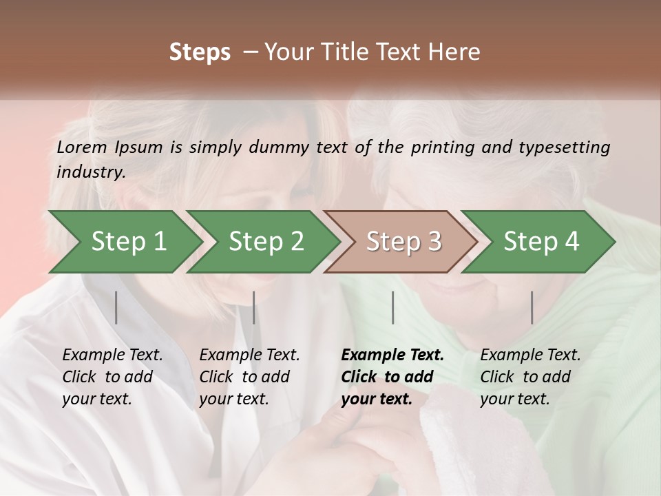 A Woman And An Older Woman Looking At A Cell Phone PowerPoint Template