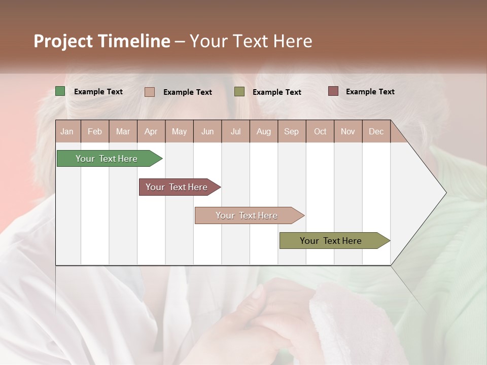 A Woman And An Older Woman Looking At A Cell Phone PowerPoint Template