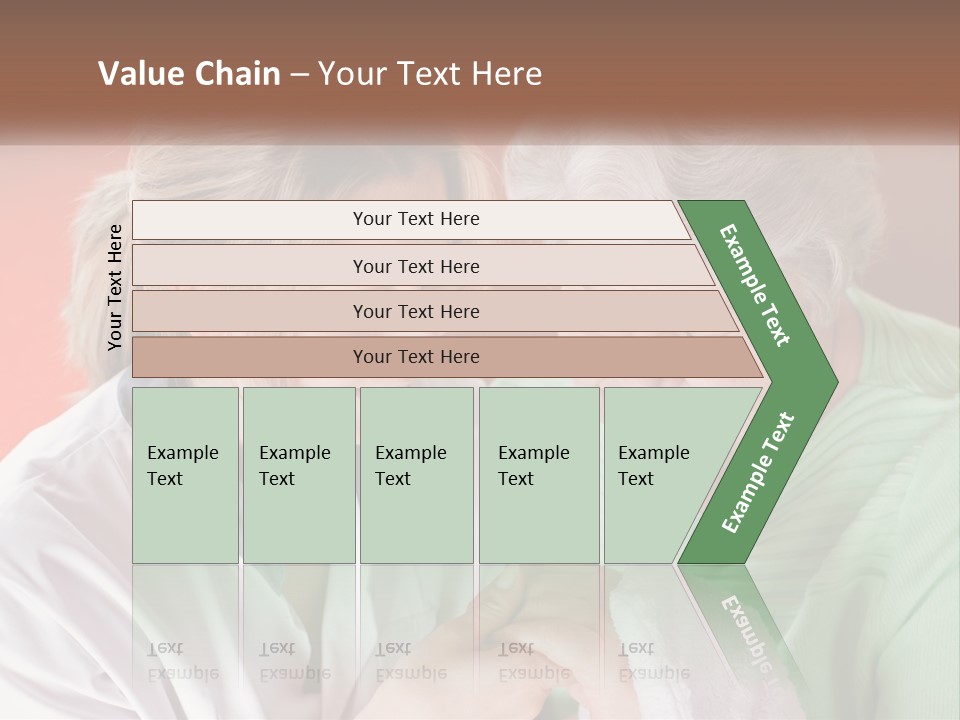 A Woman And An Older Woman Looking At A Cell Phone PowerPoint Template