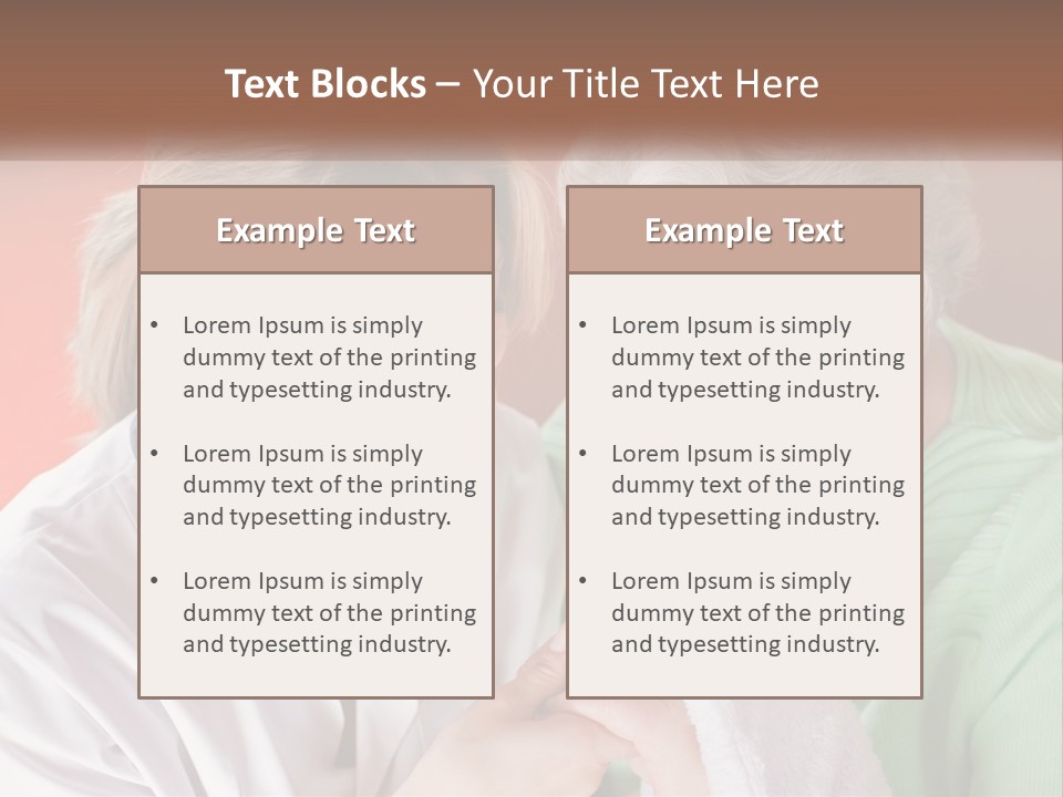 A Woman And An Older Woman Looking At A Cell Phone PowerPoint Template